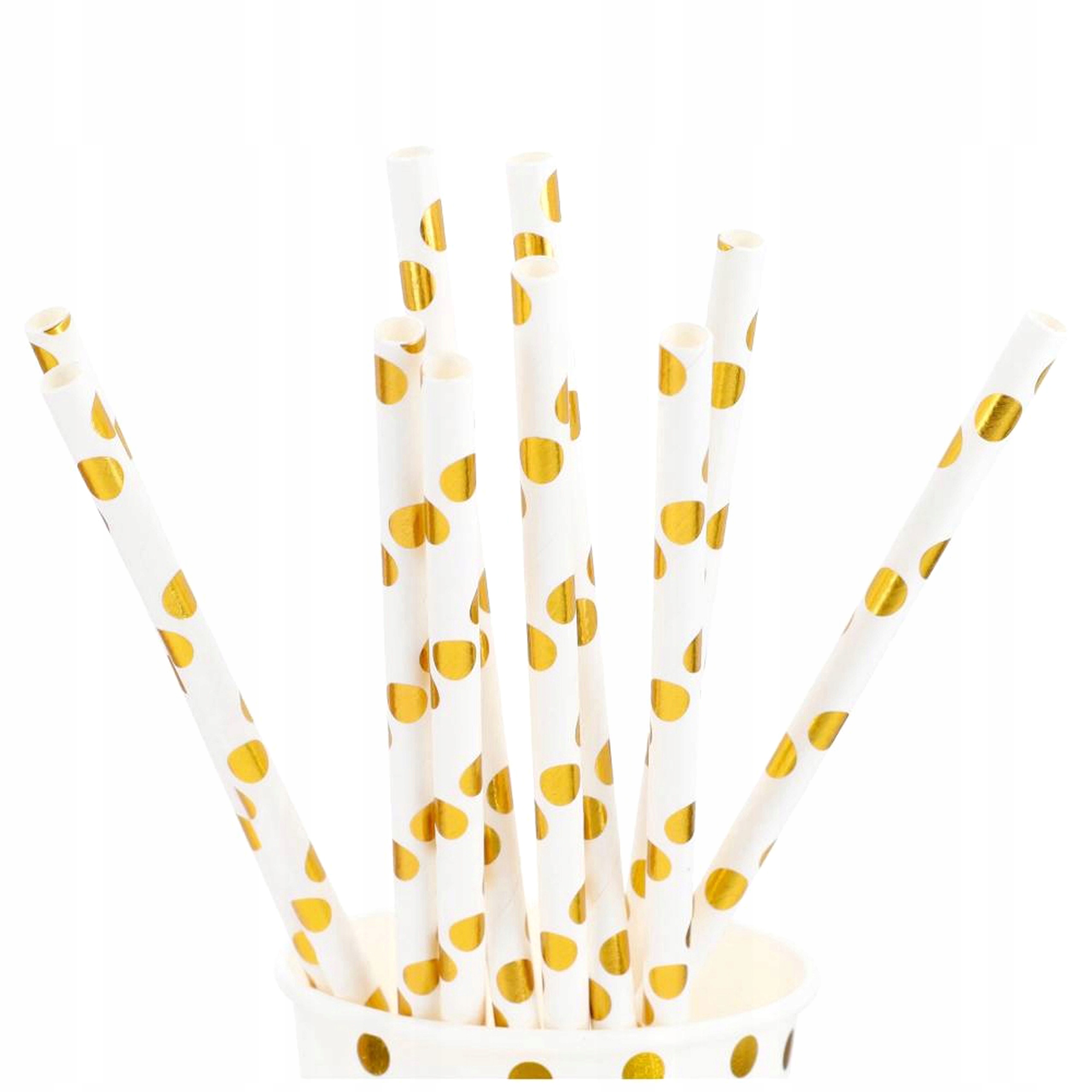 SŁOMKI PAPIEROWE rurki ozdobne do drinkow na napoje WIECZÓR PANIEŃSKI 10szt