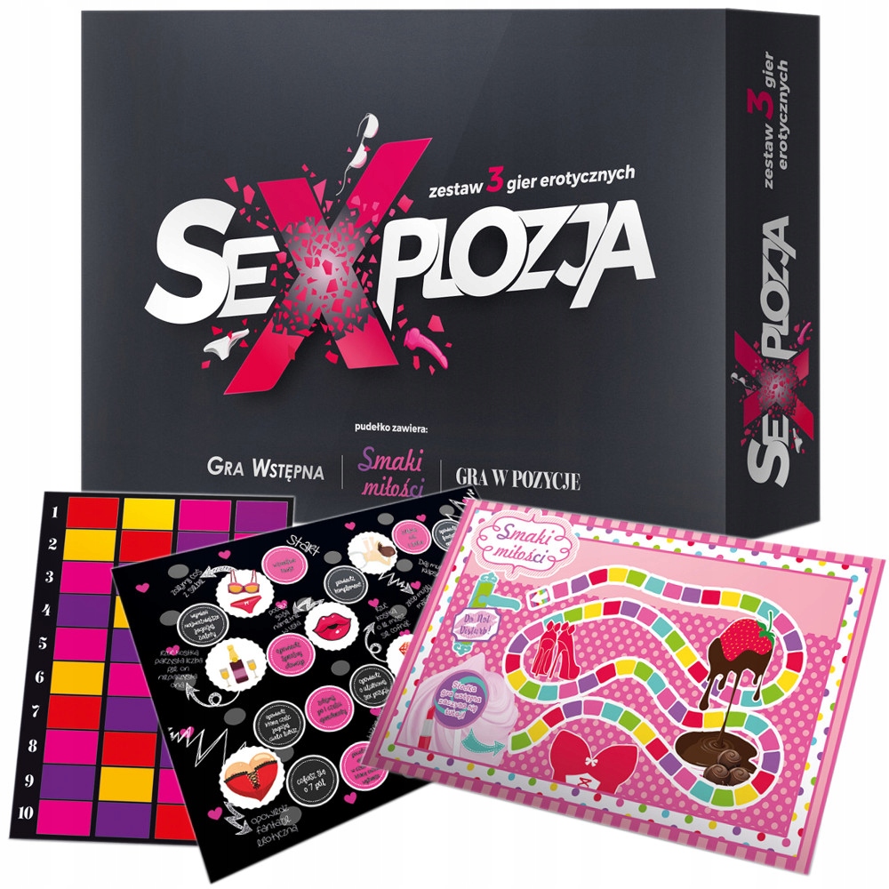 

SexPlozja 3w1 Gra Erotyczna dla Par 3 Plansze