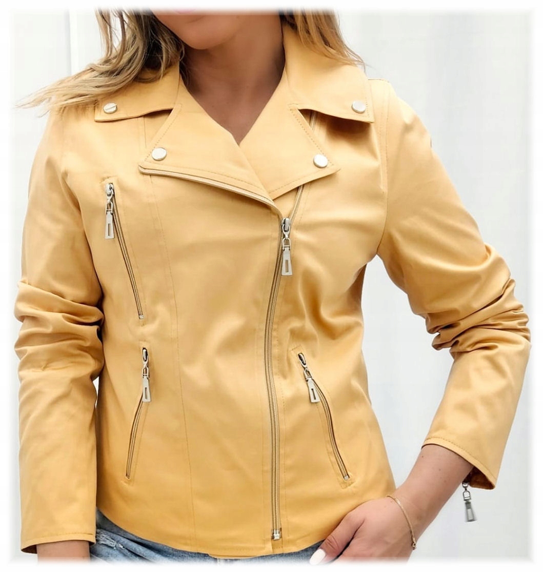 Kurtka Ramoneska Holi kolor Miodowy rozm. 36