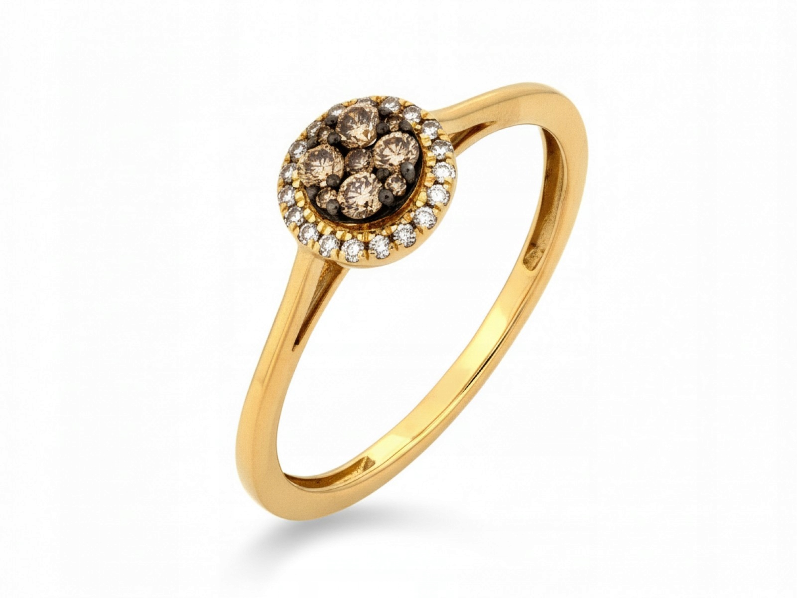 Dámský prstýnek ze zlata 585 s brilianty 0,065 ct r13 jako dárek