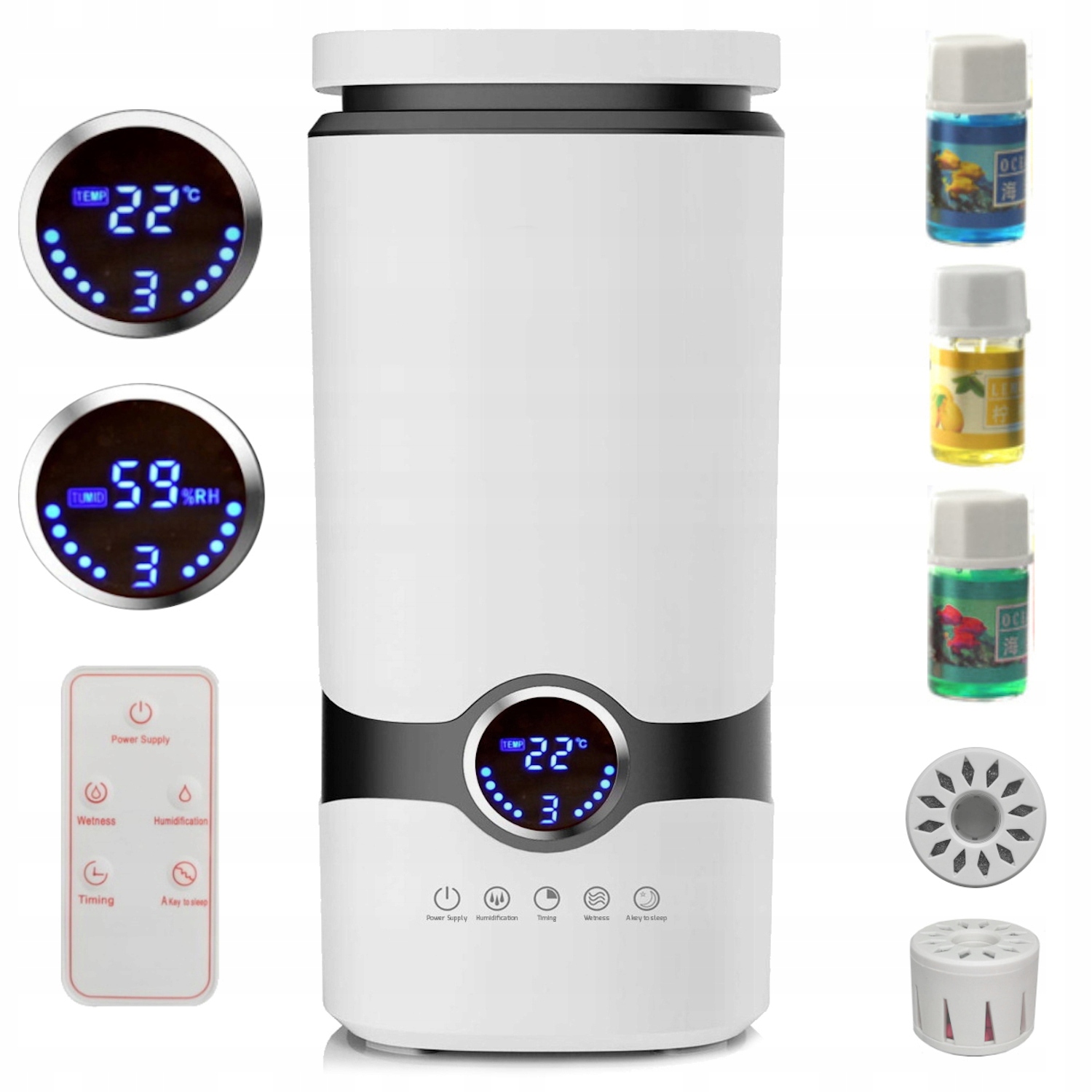 Nawilżacz Powietrza ultradźwiękowy MT MIST PURE WHITE