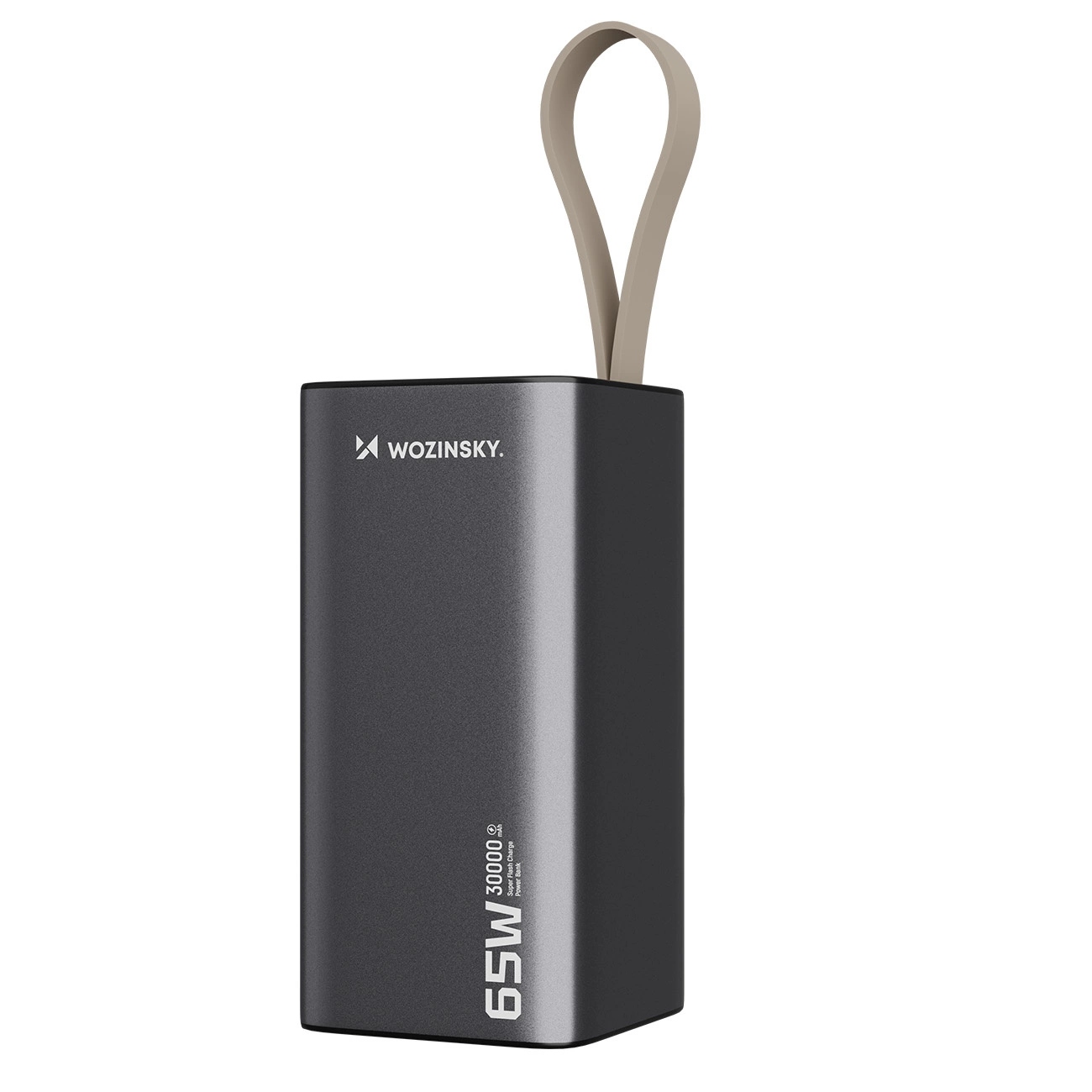 Powerbank Wozinsky K65+ 65W 30000mAh 2x Usb-c, 1x Usb-a 65W szary