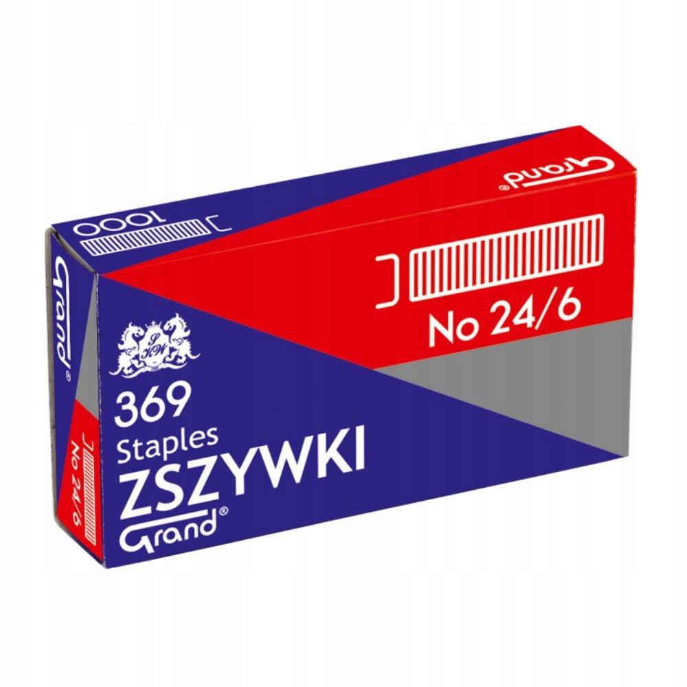 

Zszywki 24/6 Ocynkowane Grand 1000szt