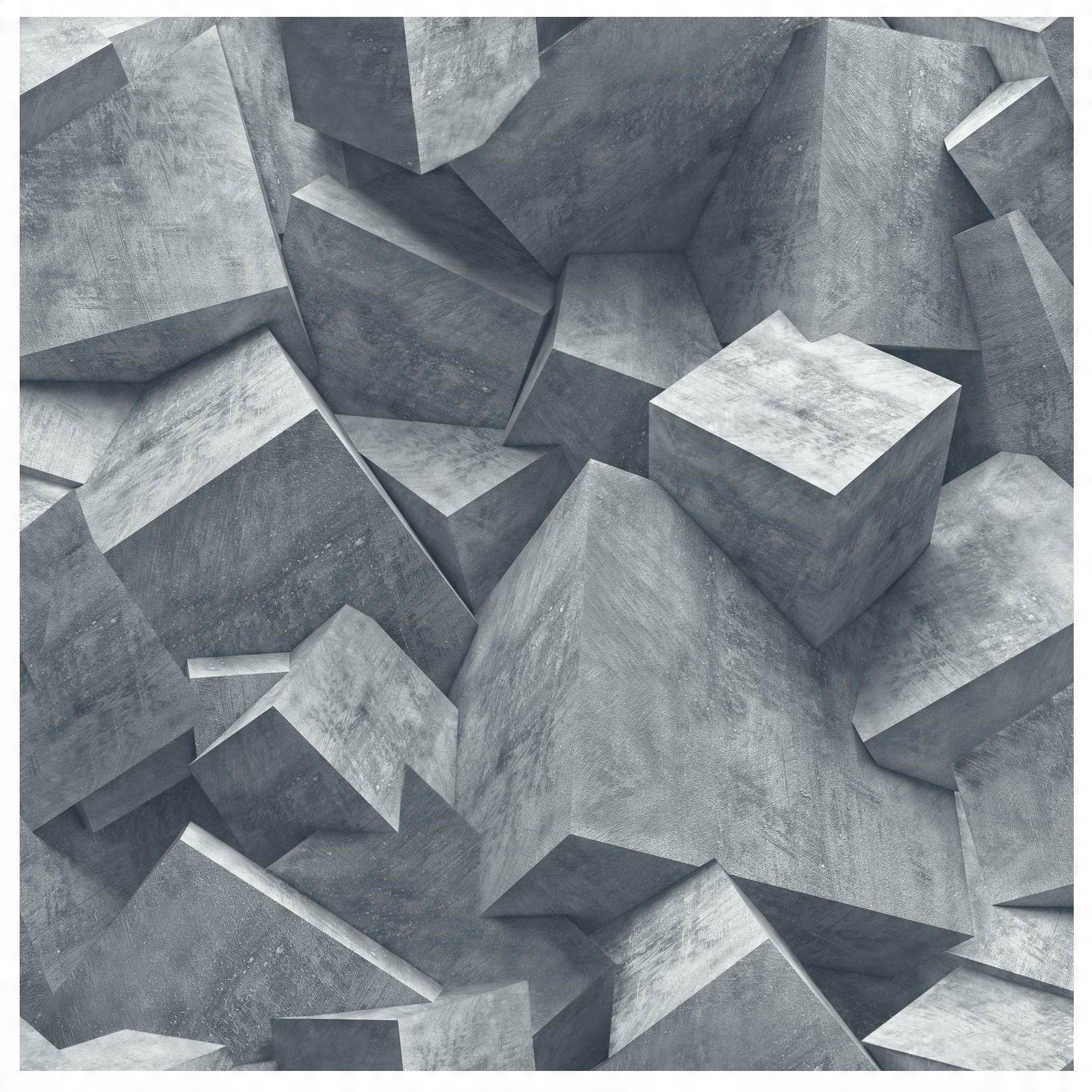 

Tapeta 3D Winylowa Na Ścianę Tapety Efekt 3D Szara