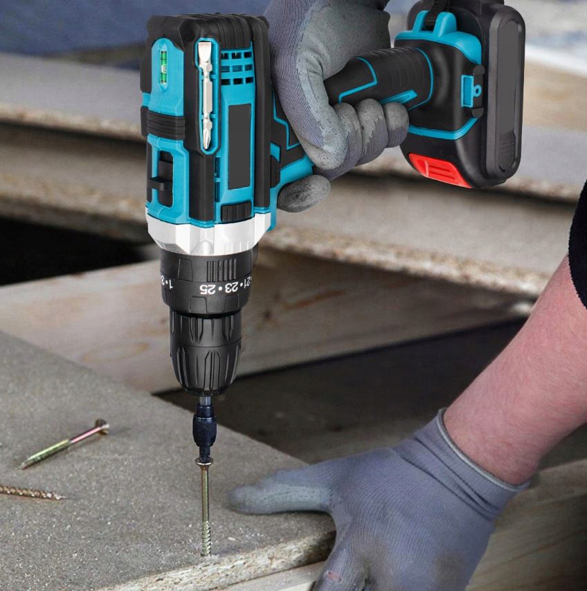 WIERTARKO-WKRĘTARKA AKUMULATOROWA 21V NIEBIESKA 2 AKUMULATORY 2 Ah +WALIZKA Marka inna