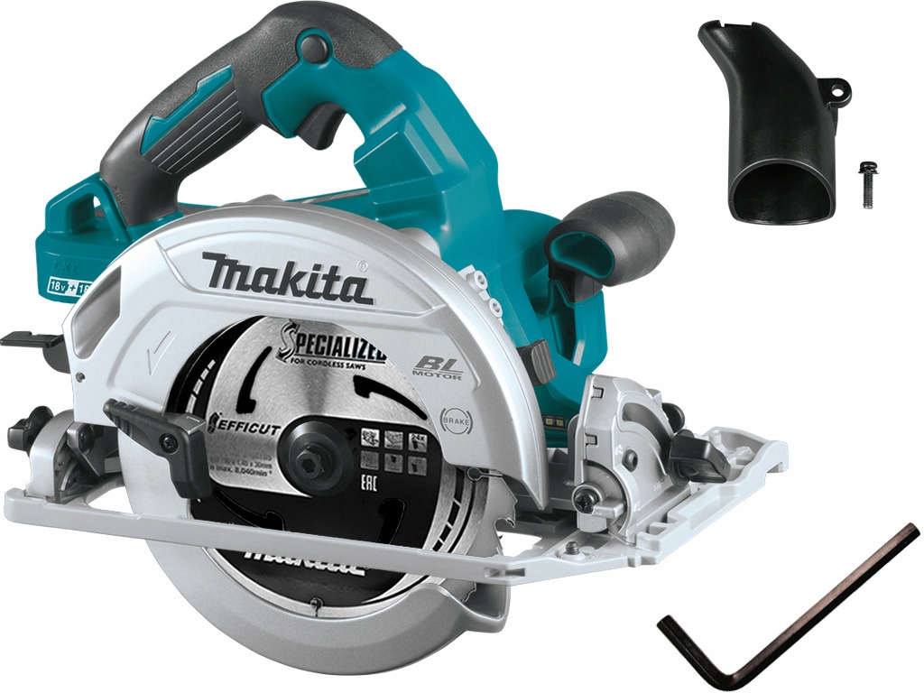 Makita DHS782Z Ruční kotoučová pila 2x18V 190 mm Bldc Li-ion 0Ah body