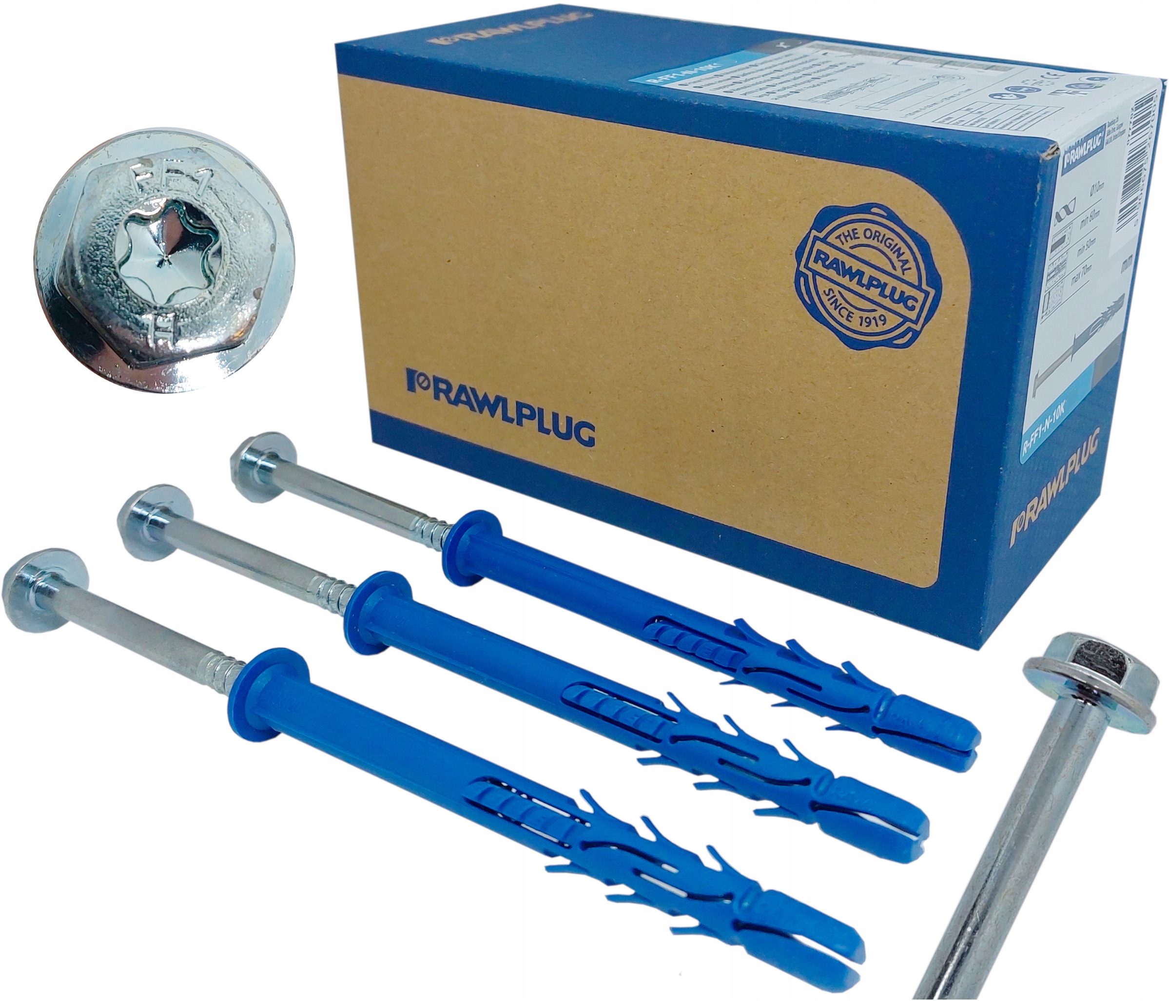 RAWLPLUG Kołki rozporowe RAMOWE FF1 10x240 mm 25sz EAN (GTIN) 5906675019307