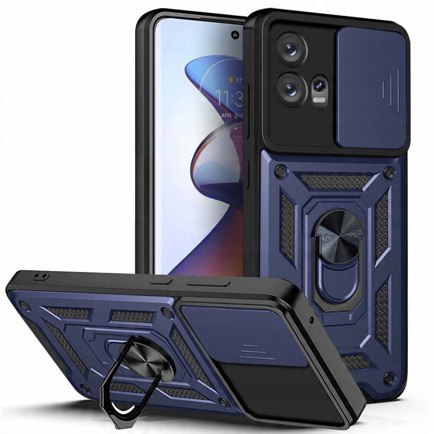 

Obudowa Ring Etui Pancerne do Motorola Moto G72