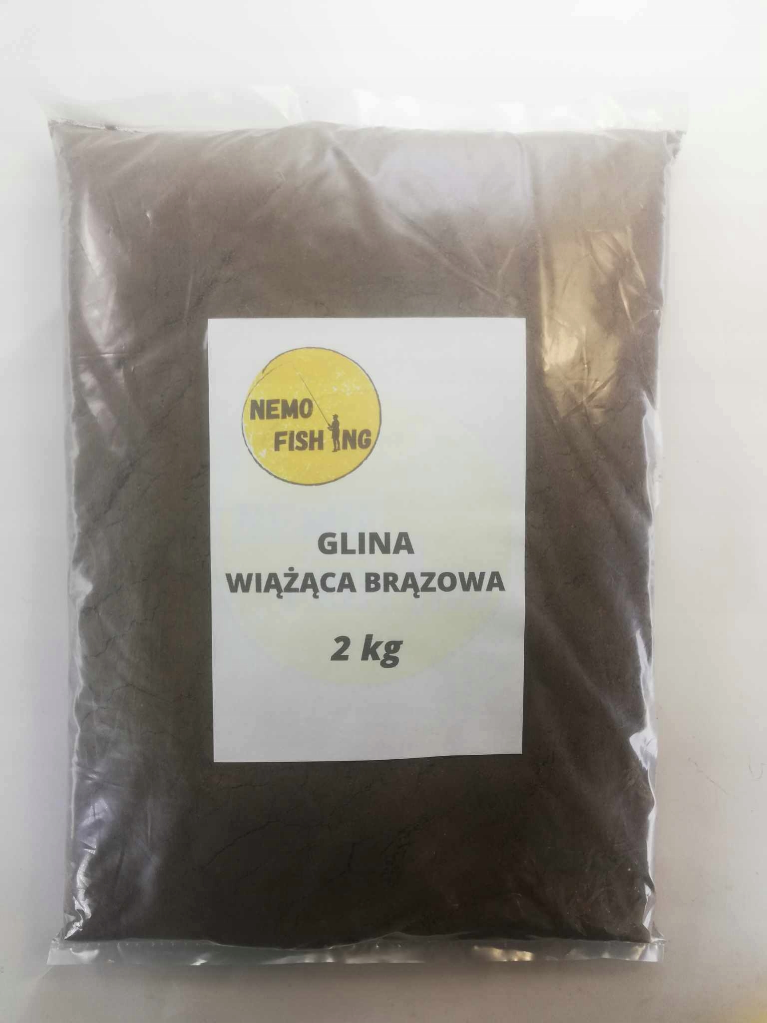Glina wędkarska NemoFishing Wiążąca Brązowa 2kg