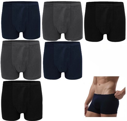 

6 szt. Bokserki Bambusowe Antybakteryjne L/XL