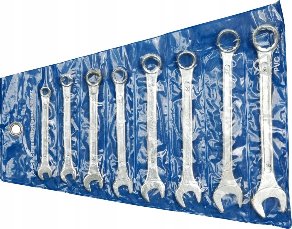 

Klucze płasko-oczkowe, 6-19mm, kpl. 8szt, etui