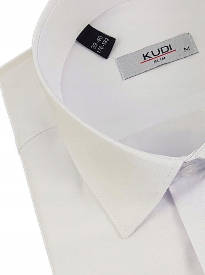 Kudi pánská košile bílá s knoflíčky regular 176-182 41/42 vel. L 200-1