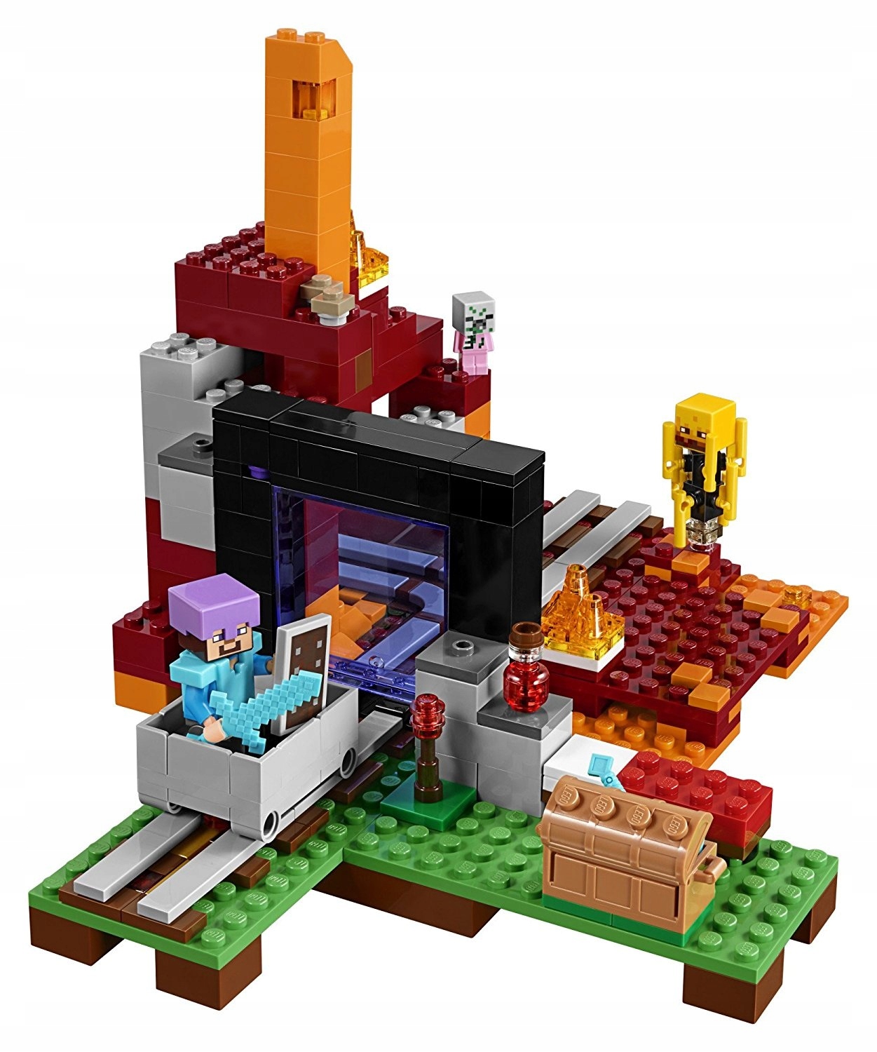 LEGO MINECRAFT 21143 PORTAL DO NETHERU KLOCKI Nazwa zestawu Portal do Netheru