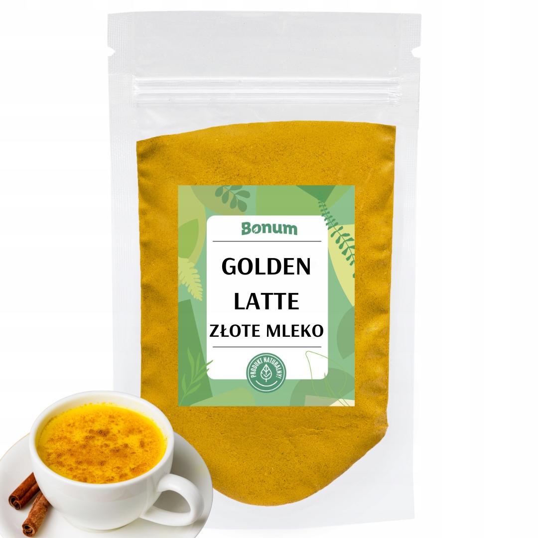 Levně Golden Latte Zlaté sušené mléko Superfood kurkuma skořice 1kg Bonum