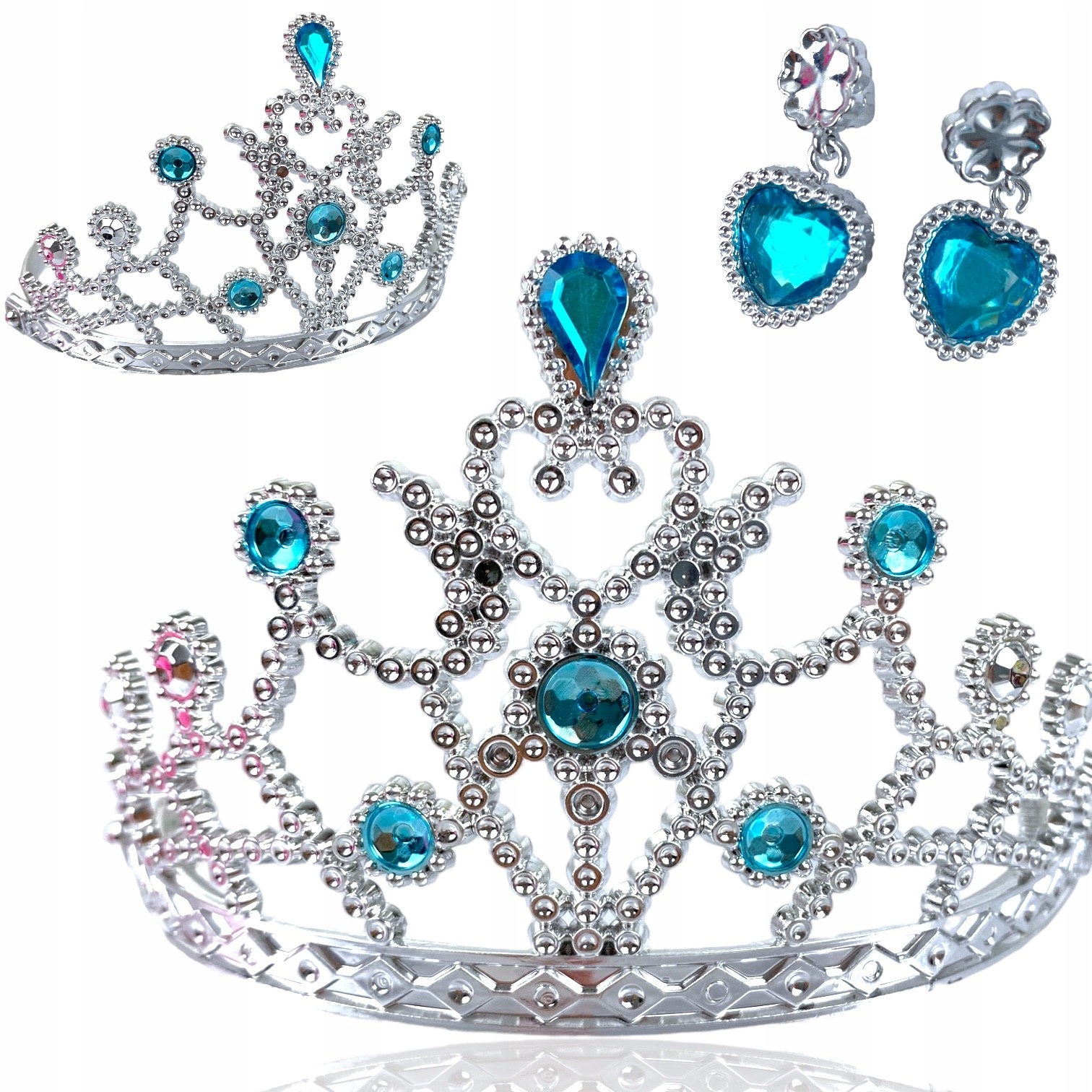 BIŻUTERIA DLA DZIEWCZYNKI KSIĘŻNICZKI KORONA ELSA Kolor wielokolorowy