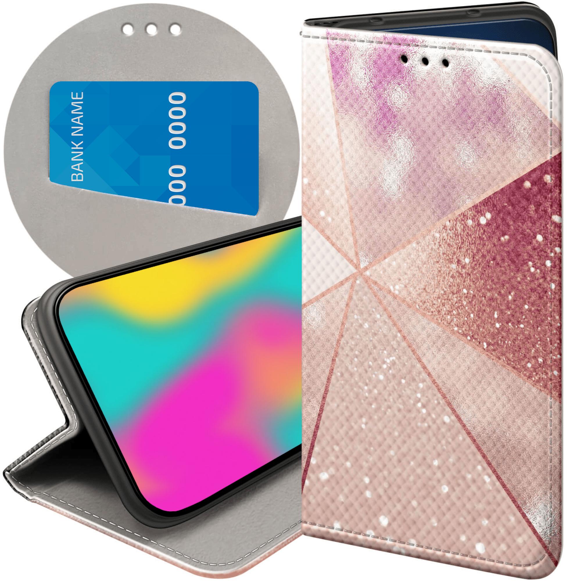 Etui Z Klapką Do Honor MAGIC7 Pro Różowe Złoto Róż Futerał Pokrowiec