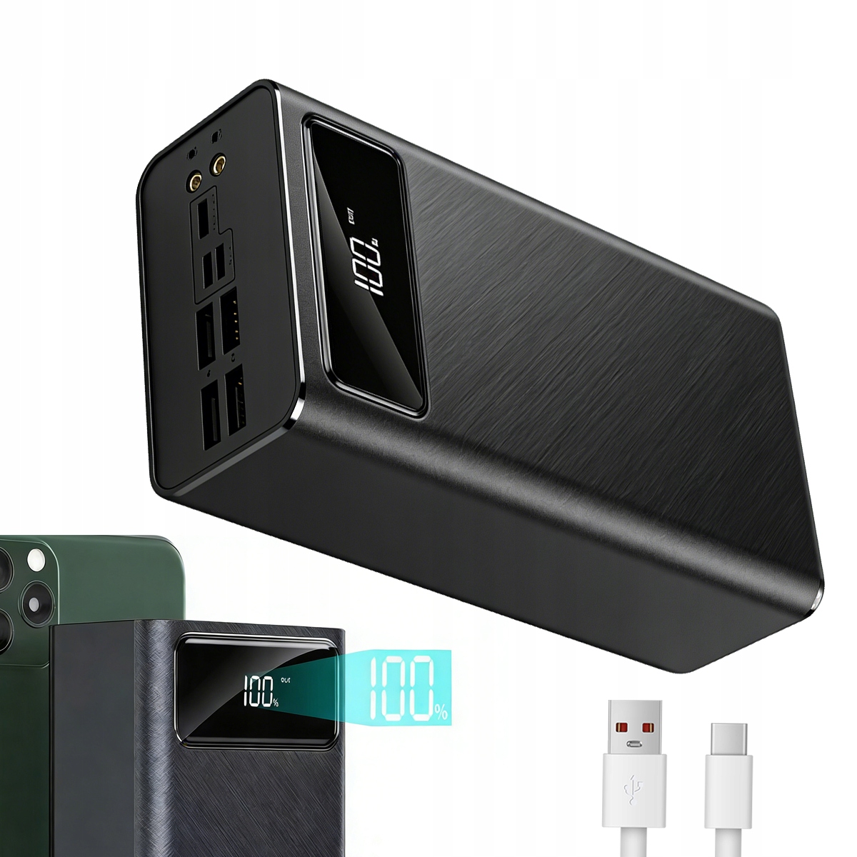 Powerbank Szybkie Ładowanie 50000mAh Usb-c Usb-a