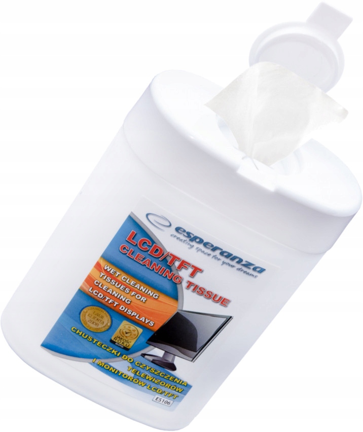 ESPERANZA CHUSTECZKI DO MONITORÓW LCD, TFT, LED, OLED x100 Stan opakowania oryginalne