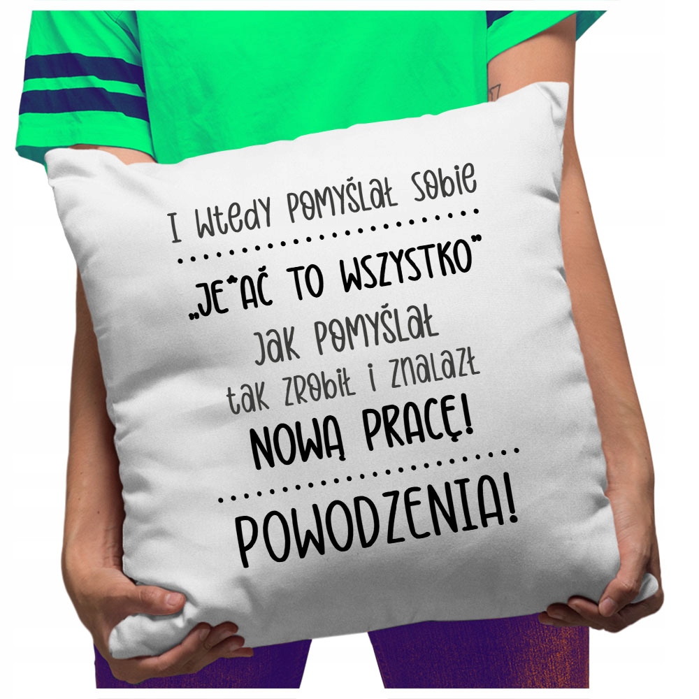 

Poduszka Pożegnanie Kolegi z Pracy Odejście pracy