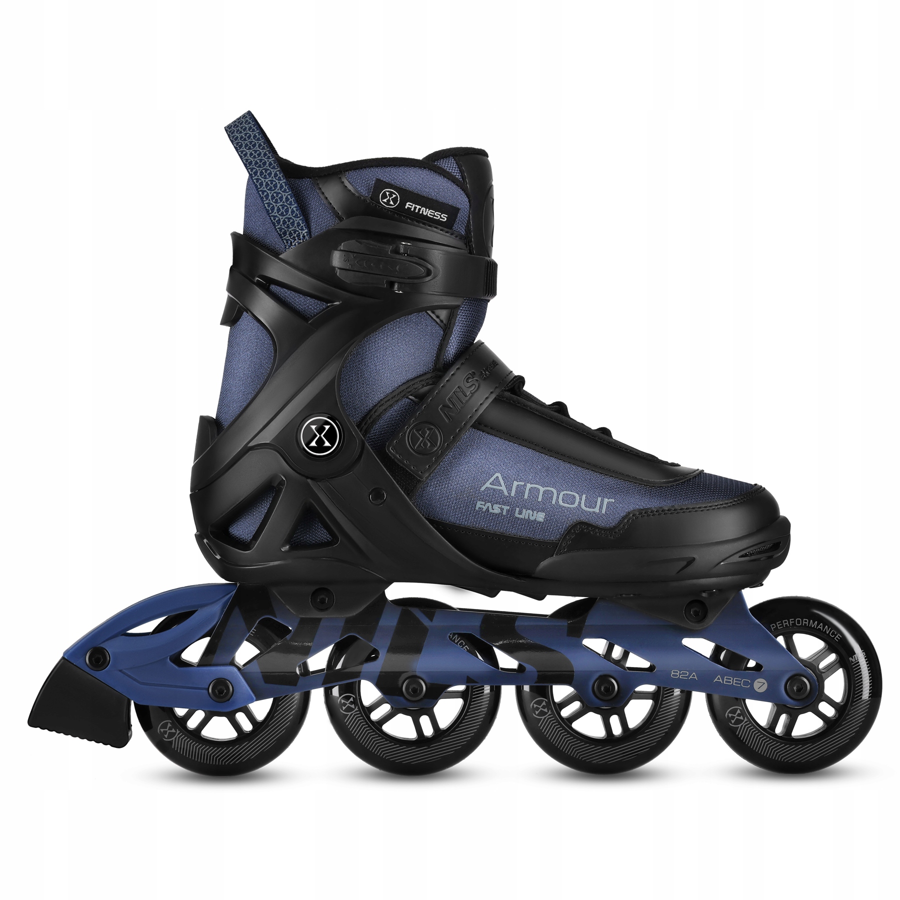 Kolečkové Brusle pro rekreační jízdu ABEC7 Carbon fitness 43 Nils Extreme