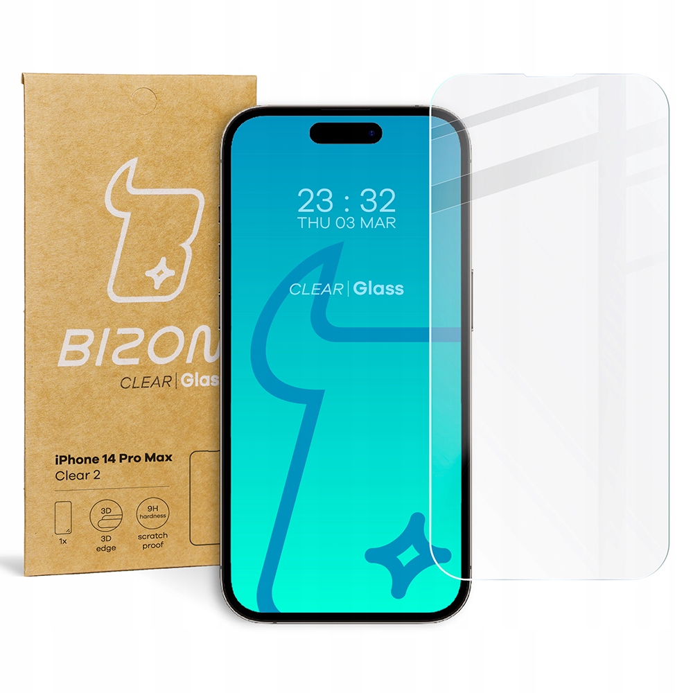 

Szkło hartowane Bizon do iPhone 14 Pro Max, szybka