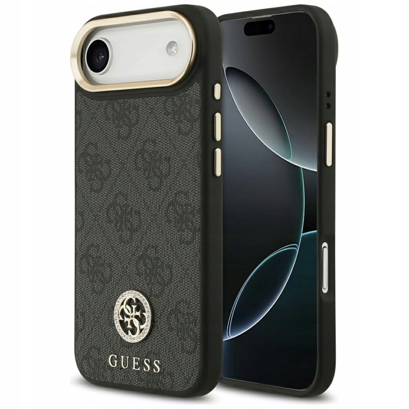 Guess 4G Strass Logo MagSafe Etui iPhone Air (czarny)