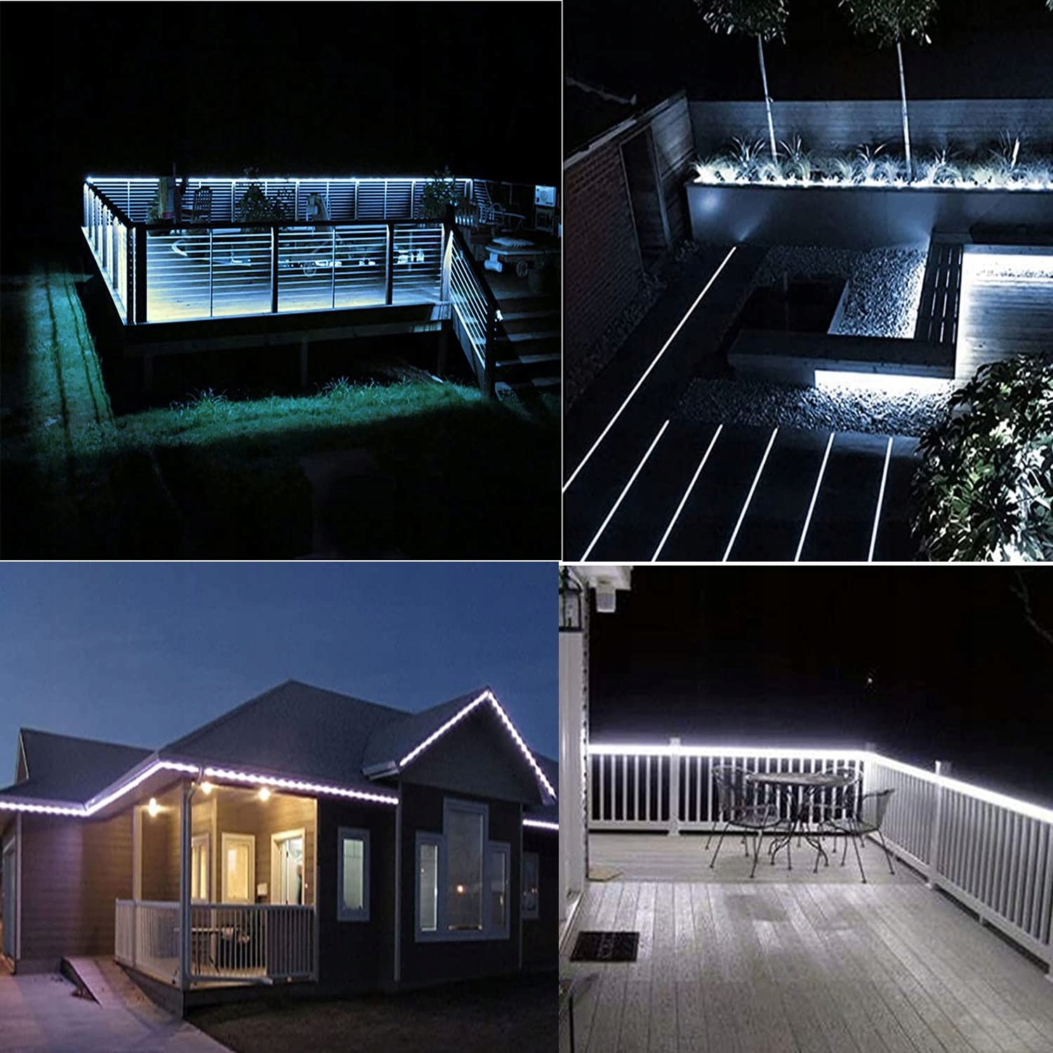 LUMTANG Solarny LED Pasek 5m 280 LED IP67 Wodoodporny Zdalnie Sterowany — miniatura 5