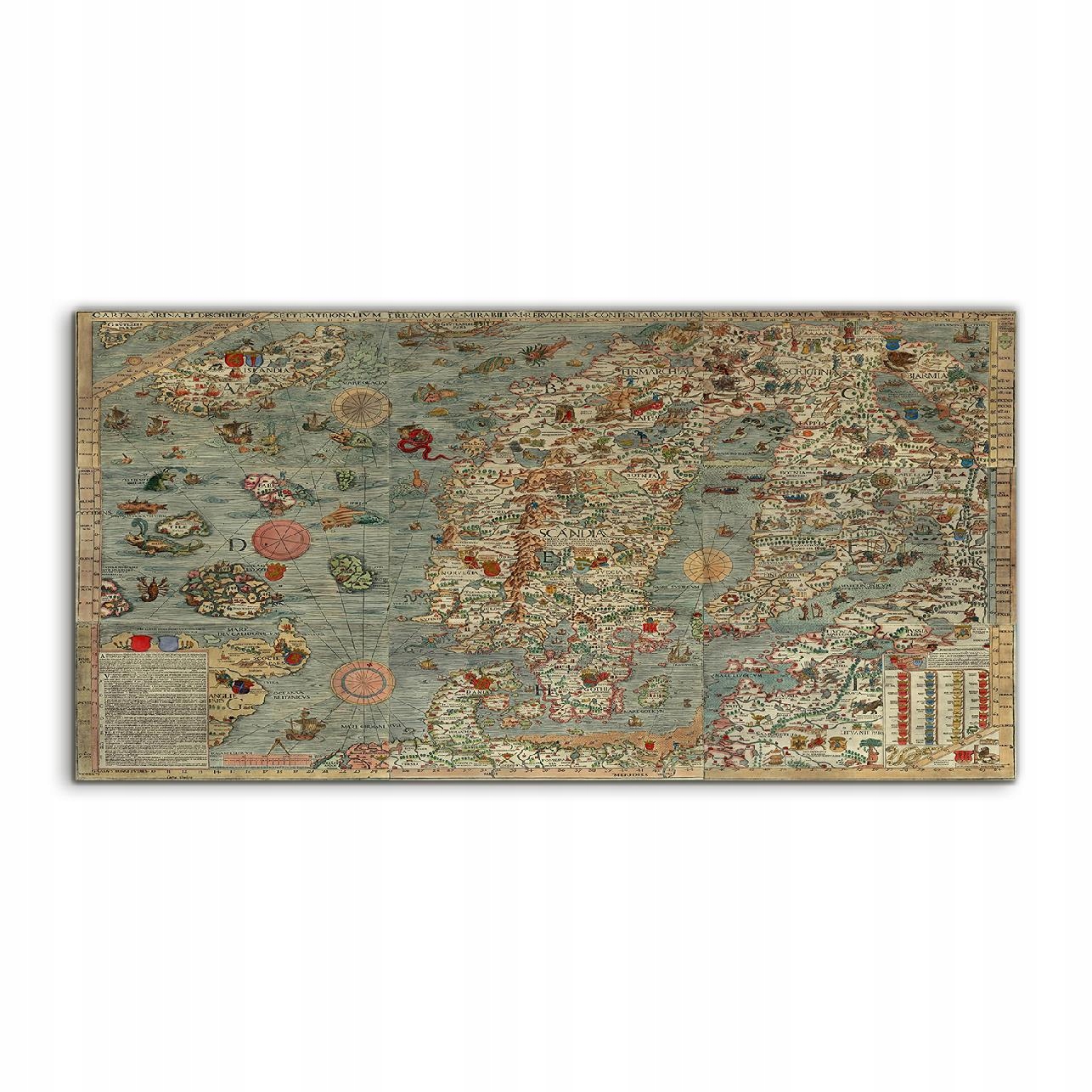 

Obraz akrylowy 140x70 wiszący Mapa Europa Vintage