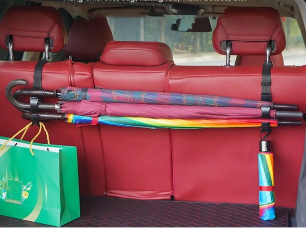 Dwufunkcyjne Uchwyty Wieszak Parasola Torby Wodę Do Bagażnika Auto Samochód