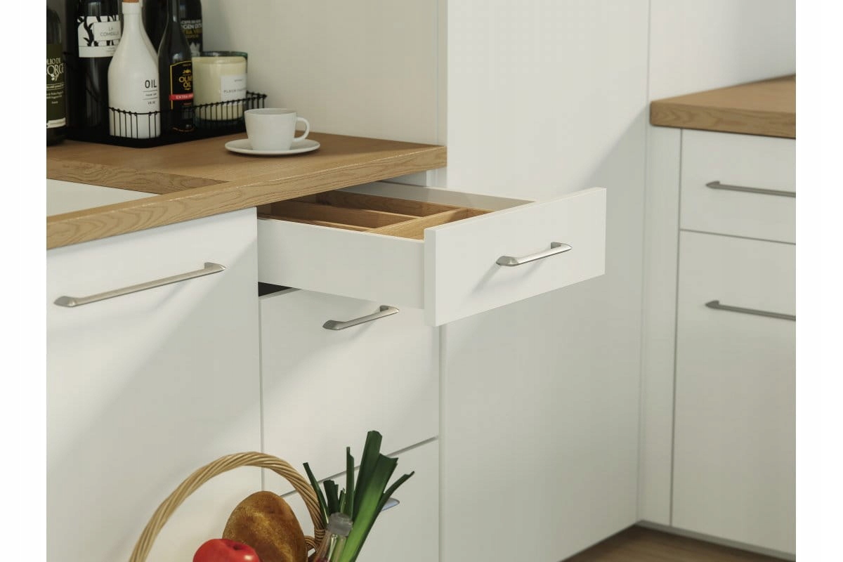 SZUFLADA GTV AXIS PRO 300A1 NISKA L300 H84 BIAŁA CICHY DOMYK WYSUW Głębokość mebla 30 cm