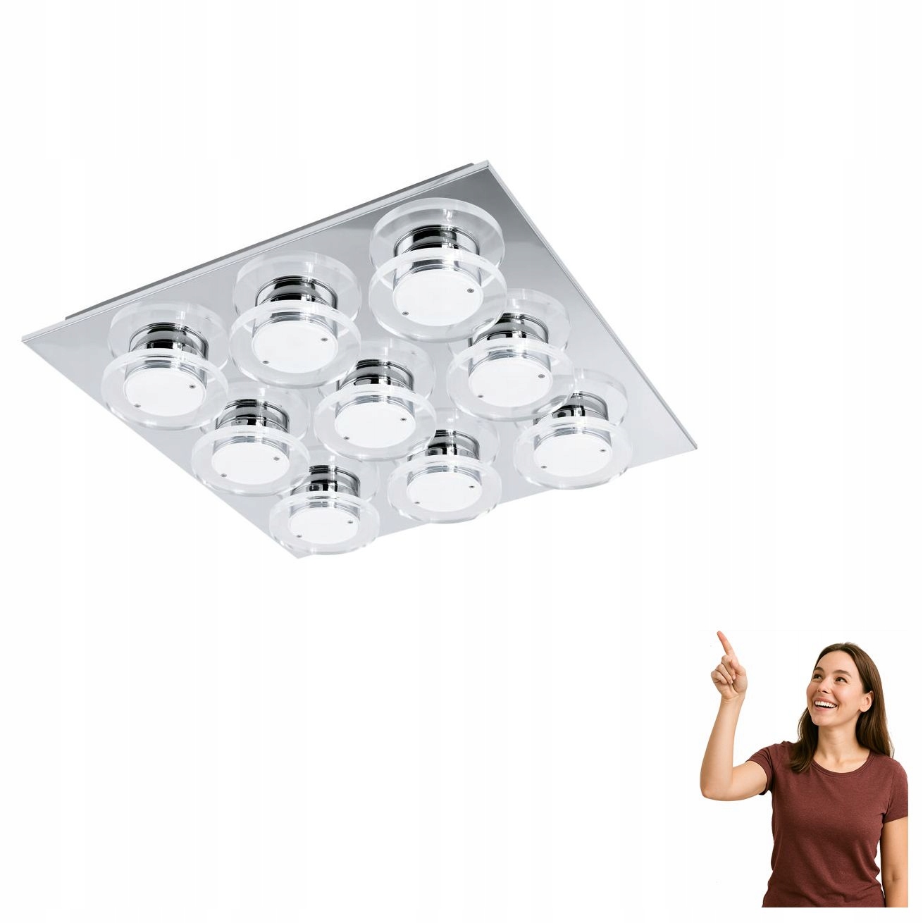 Led stropná lampa 9x4,5W Cisterno 94487 Eglo