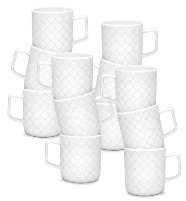 

Lubiana Marrakesz Biały 12x Kubek 400 ML Porcelana
