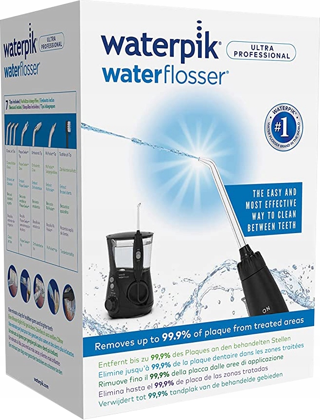 WATERPIK Ultra Profesjonalny Irygator, 7 Końcówek, 10 Ustawień, Czarny — miniatura 12