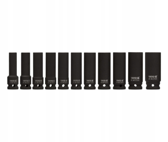 Zestaw nasadek udarowych długich 1/2 11 szt. YATO IDEALNY NA PREZENT EAN (GTIN) 5906083910548