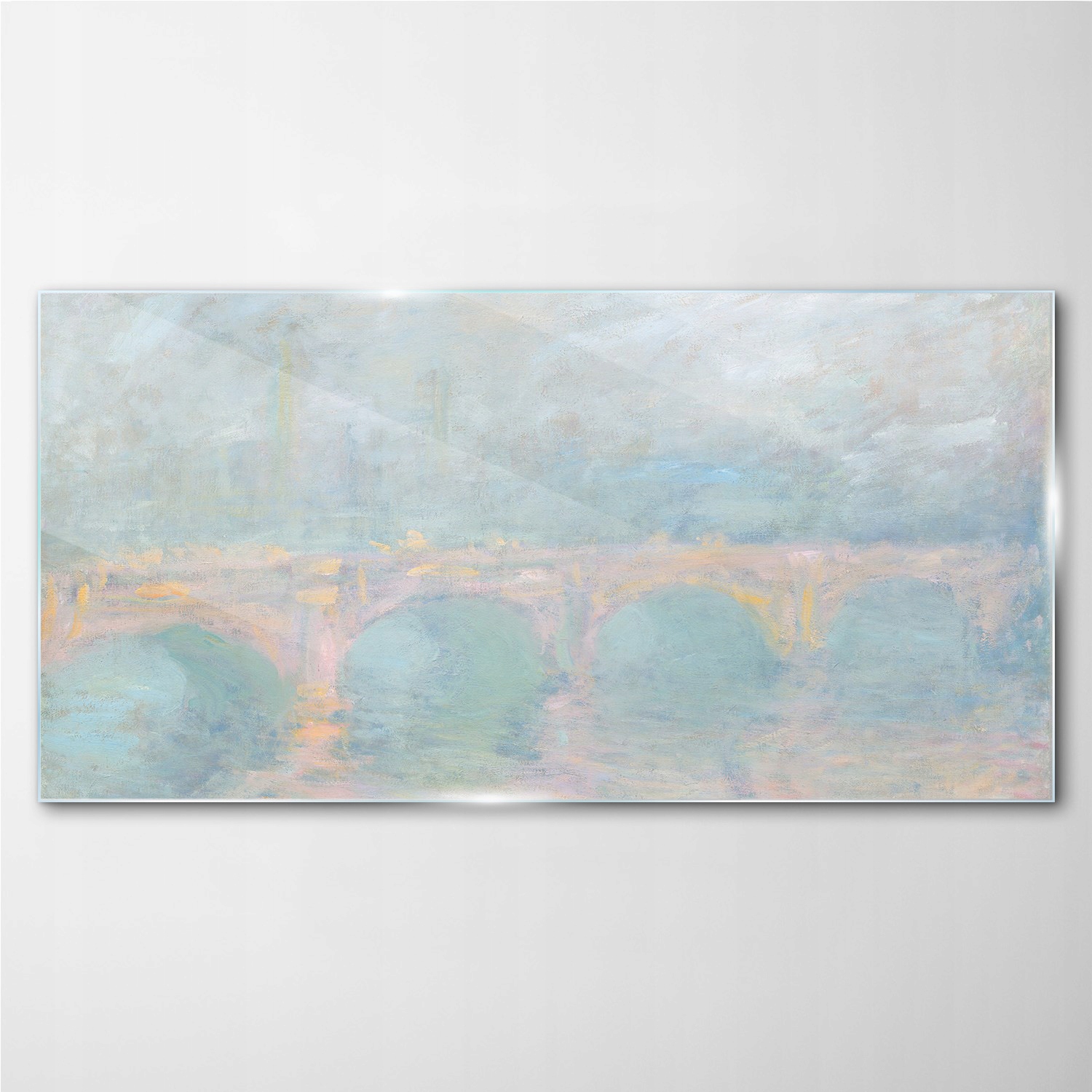 

Foto-obraz na szkle Waterloo bridge Monet 100x50