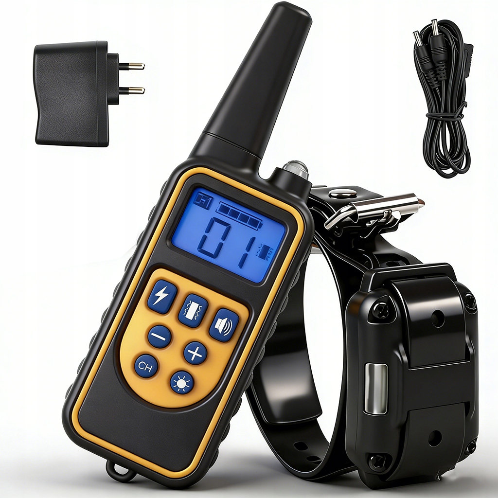 Levně Výcvikový Obojek Pro Psa Na Dálkové Ovládání, Bezpečnostní Silikonové Kontaktní Body