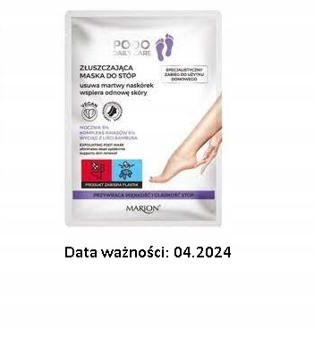 Marion Złuszczająca maska do stóp w skarpecie
