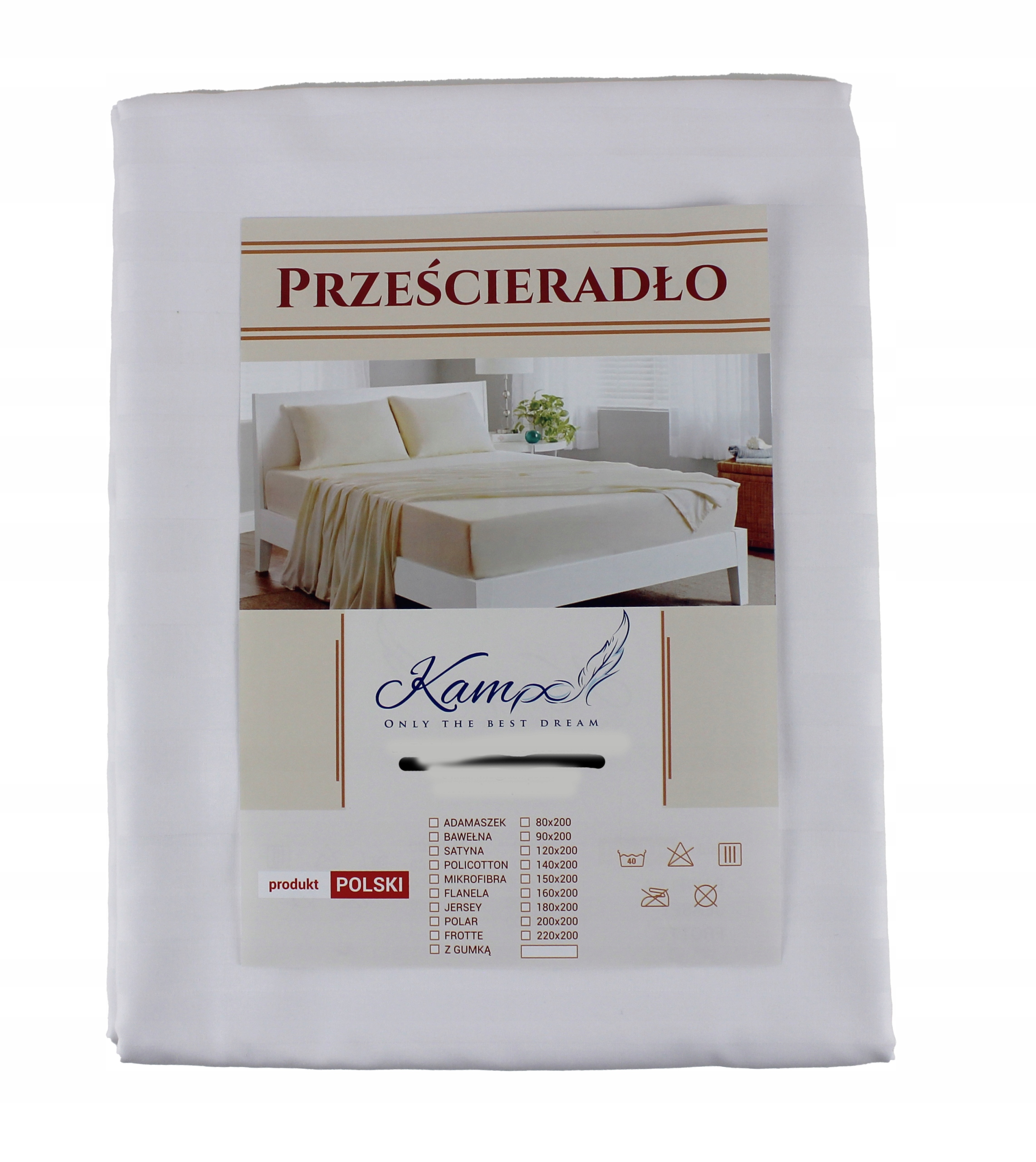 Prostěradlo Prostěradlo Damašek Pásek 2 CM Bavlna 100% 240X260 Hotel