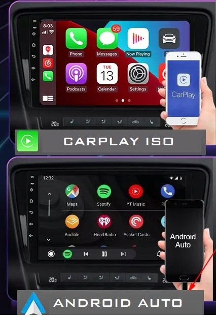 RADIO 2 DIN ANDROID AUTO CARPLAY USB MICRO SD AUX Marka Projack