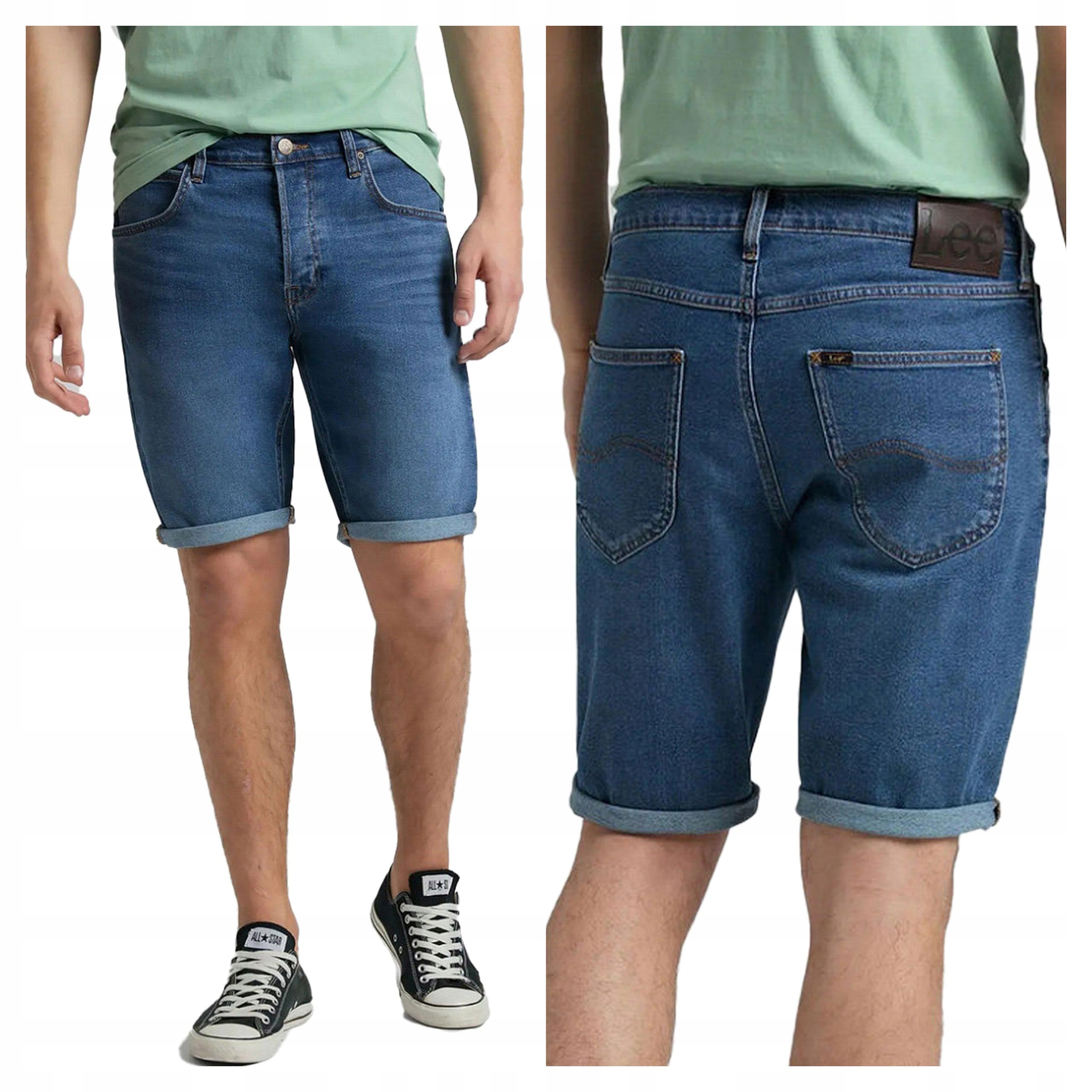 Lee 5 Bodů Pánské Krátké Šortky Kraťasy Jeans W36