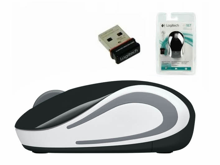 

Mala Bezprzewodowa Mysz Logitech Nano Mini M187