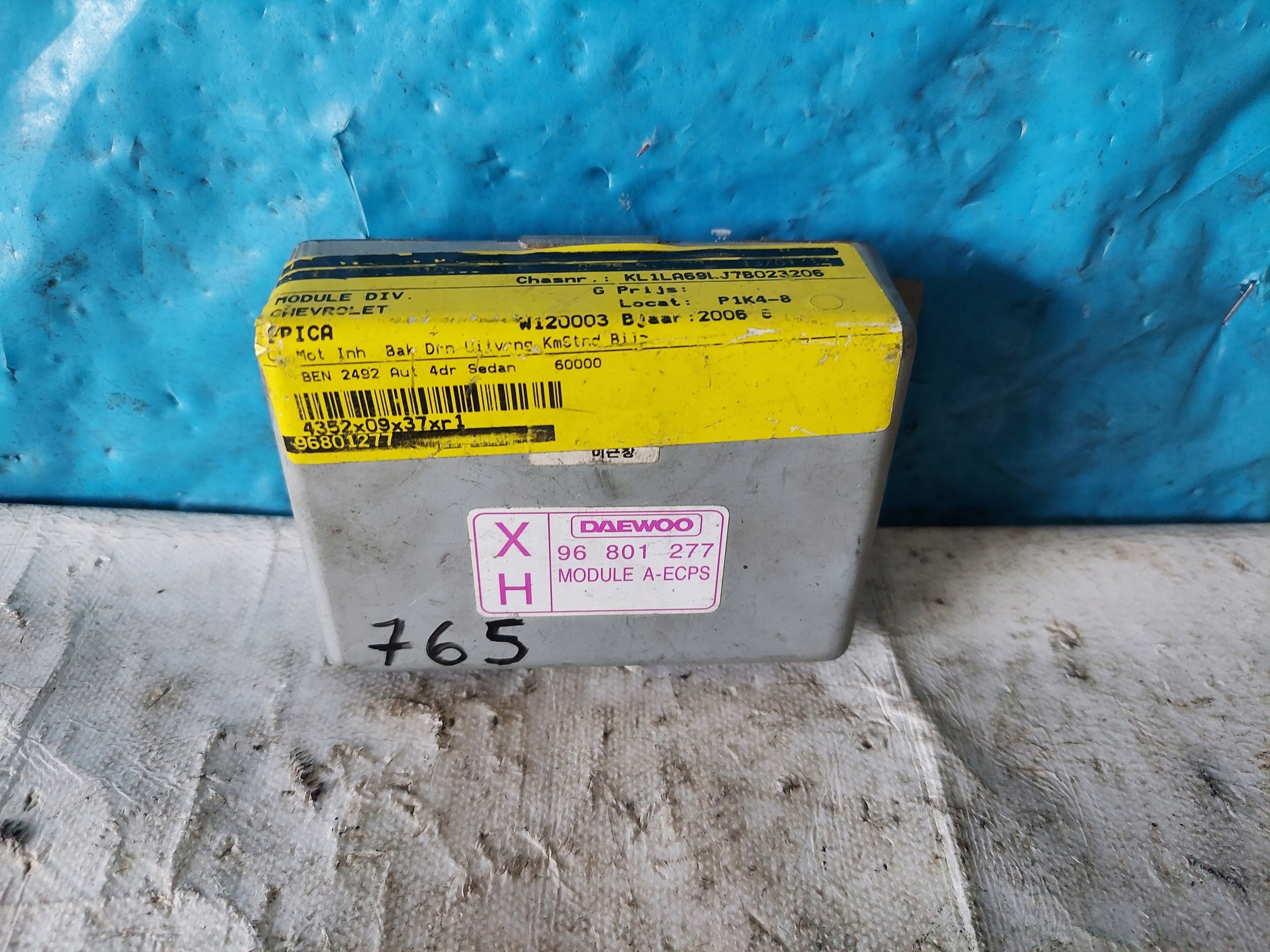 EPICA 2.5 B 96801277 modul STEROWNIKA