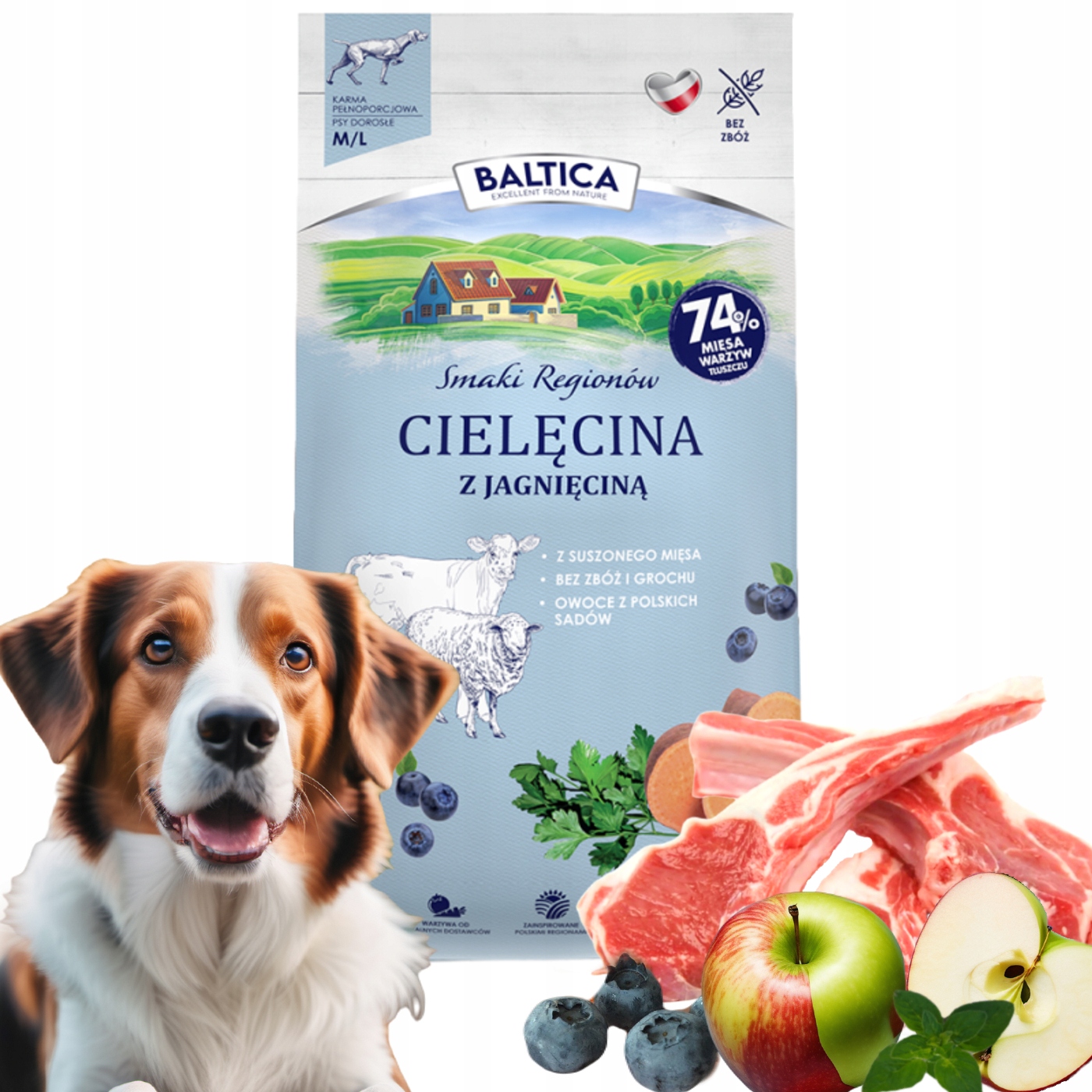 Baltica Smaki Regionów Cielęcina z jagnięciną 3kg M/L