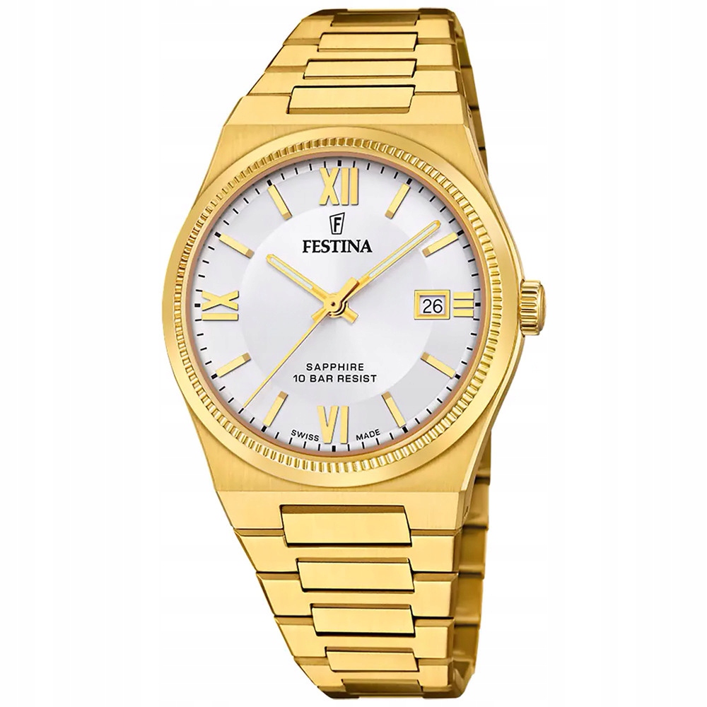 Pánské Hodinky Festina F20038-1 zlaté
