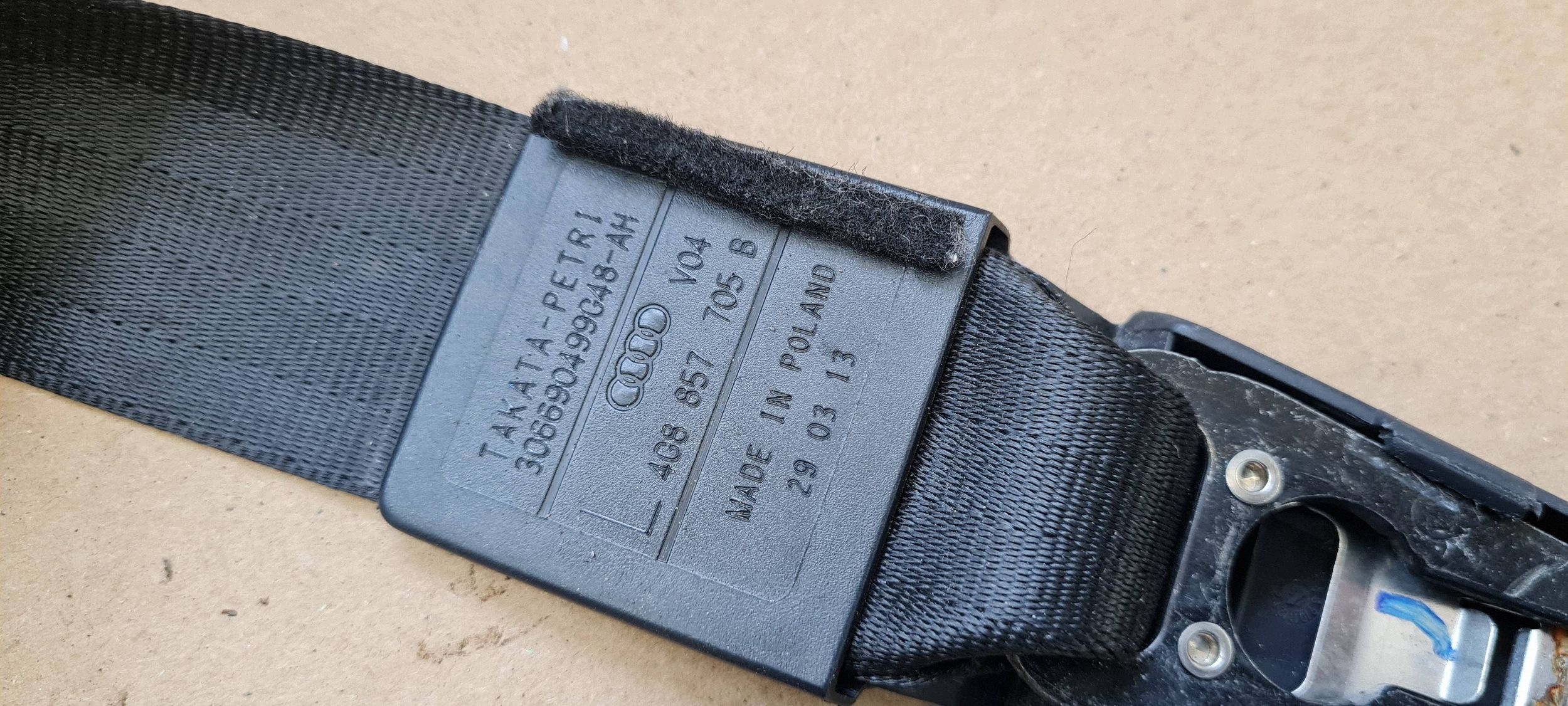 A7 4G S7 tension belt safety left front front ORG 4G8857705B A6 C7 4G