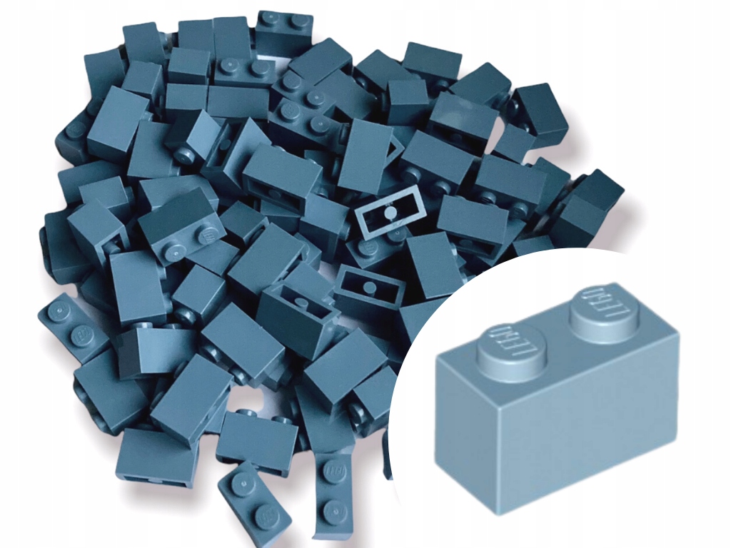 

Lego 3004 Brick 1x2 Sand Blue Cegiełka 20 szt