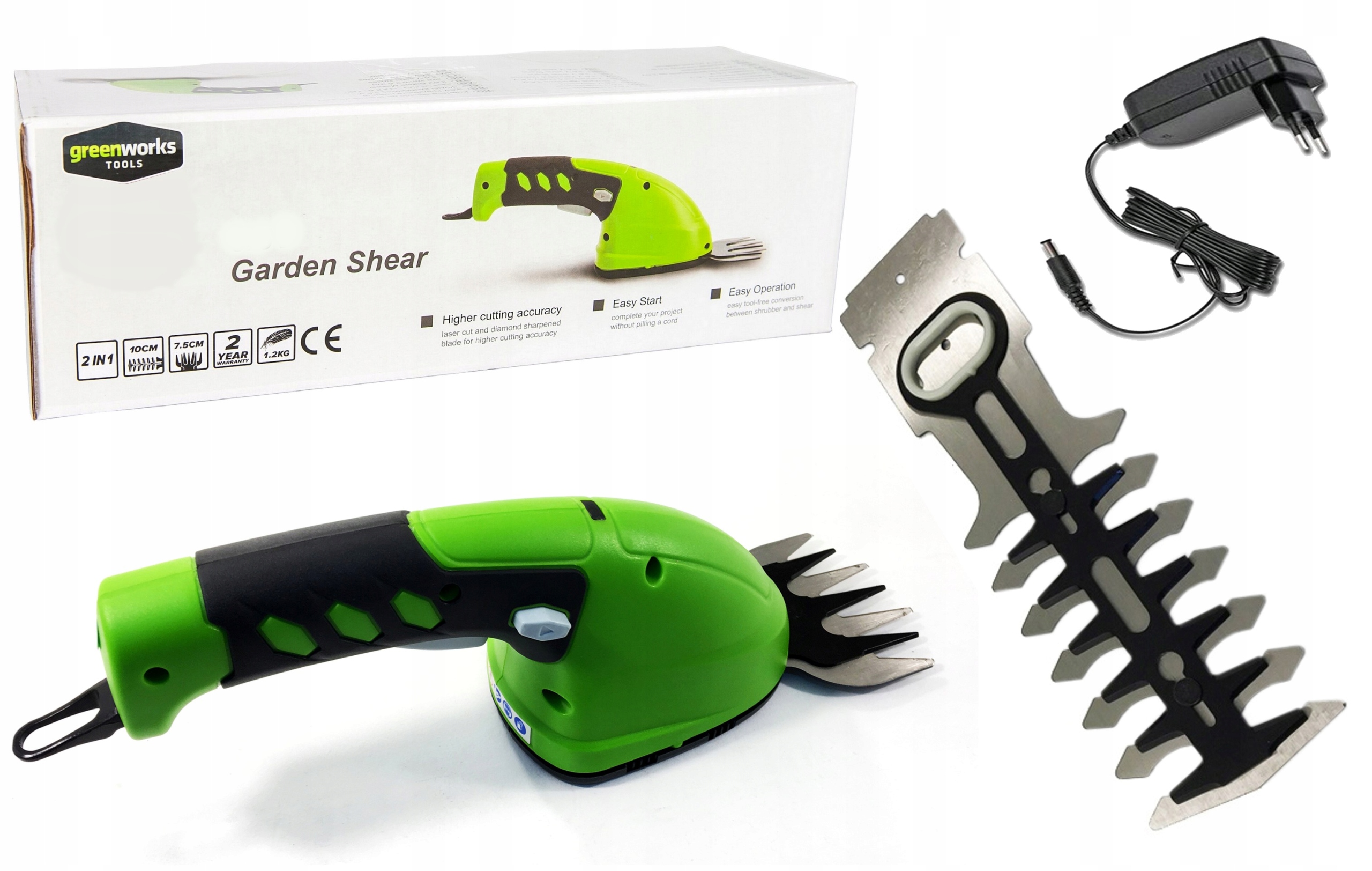 

Greenworks Nożyce Do Żywopłotu Trawy 7,2V