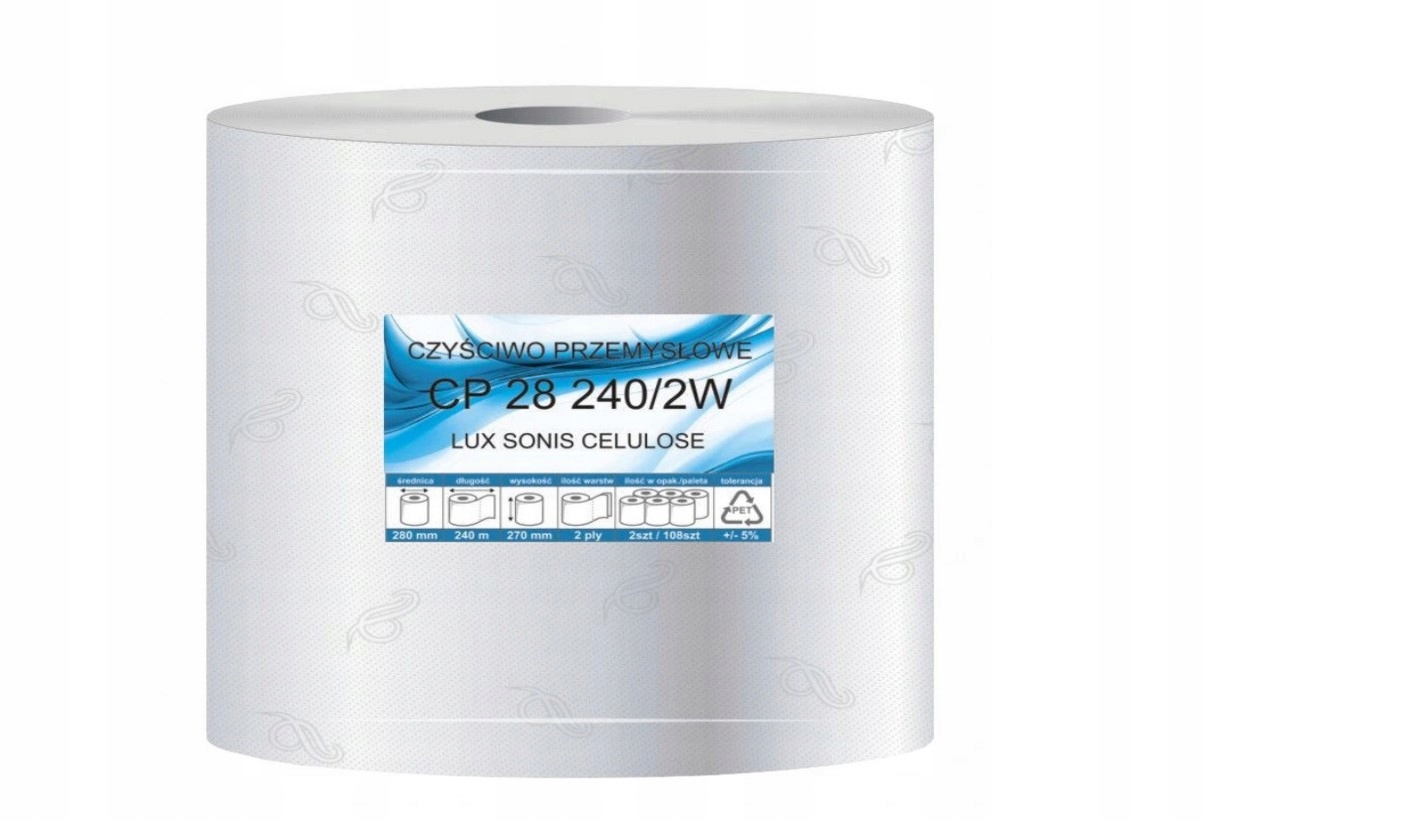 CZYŚCIWO PAPIEROWE RĘCZNIK PAPIEROWY 240M BIAŁY