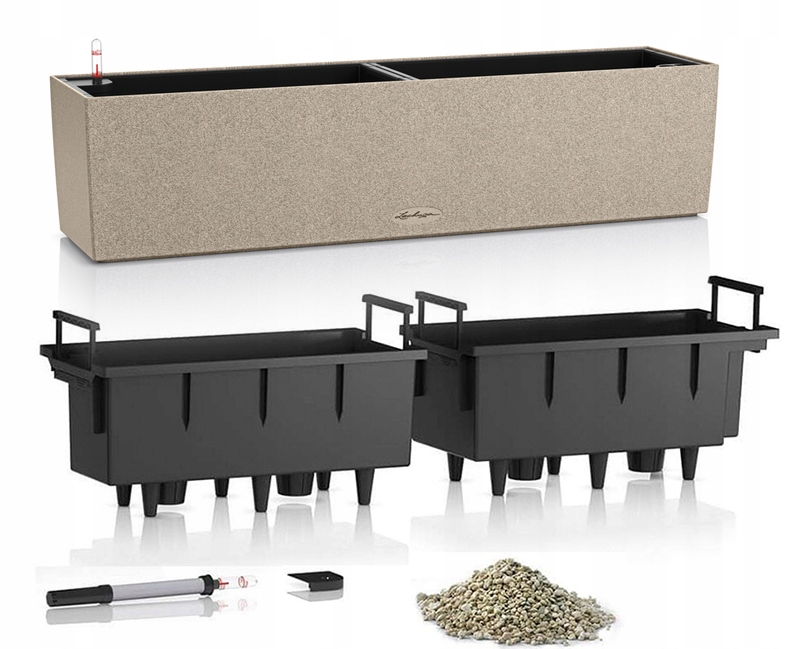 

Donica Lechuza Balconera Stone 80 Piaskowy