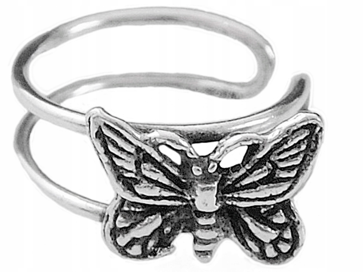 

Kolczyk nausznica motyl motylek srebro 0,925